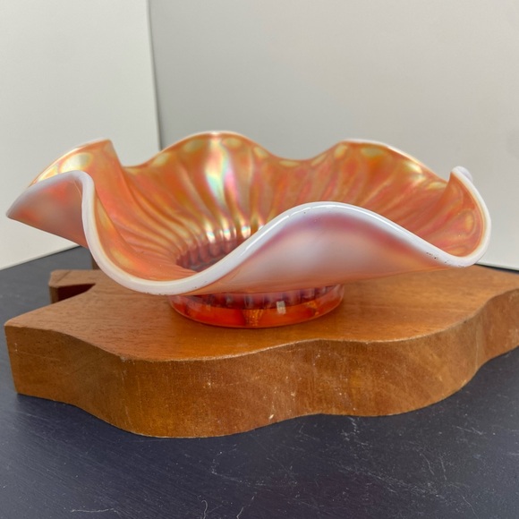 Vintage Dugan Cosmos Carnival Glass Dish - Picture 3 of 6